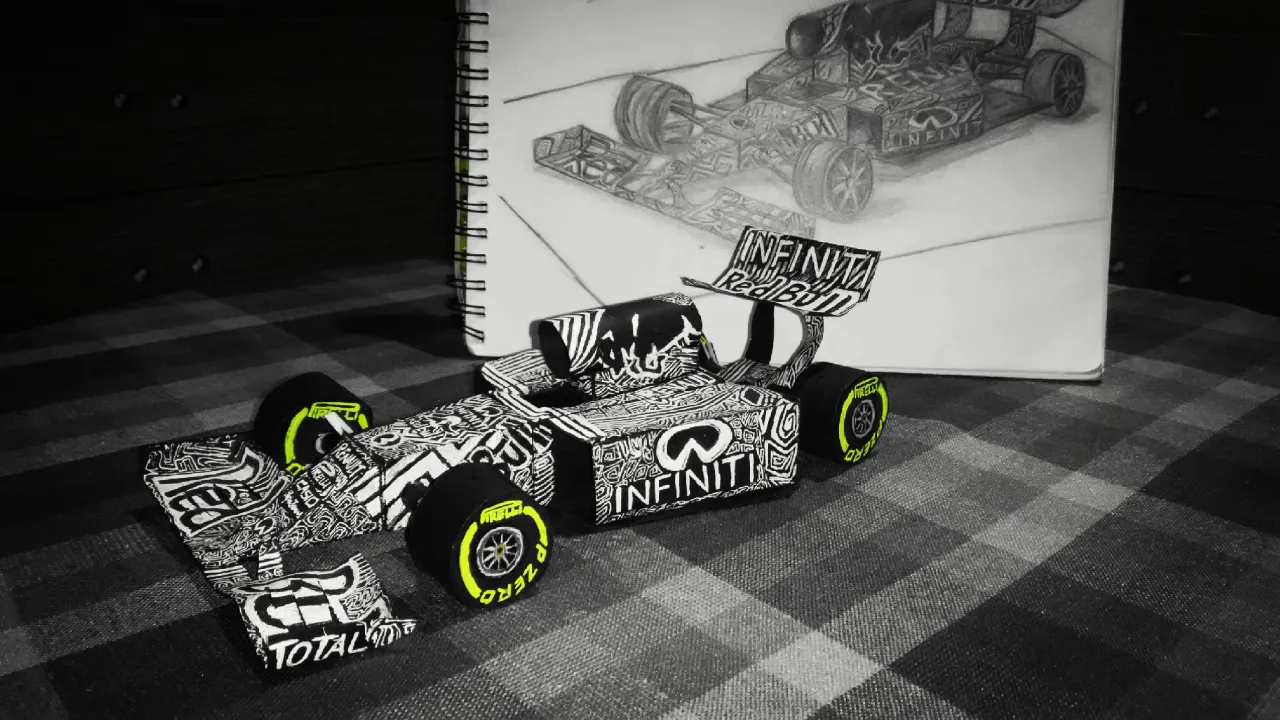 Redbull F1 Paper car