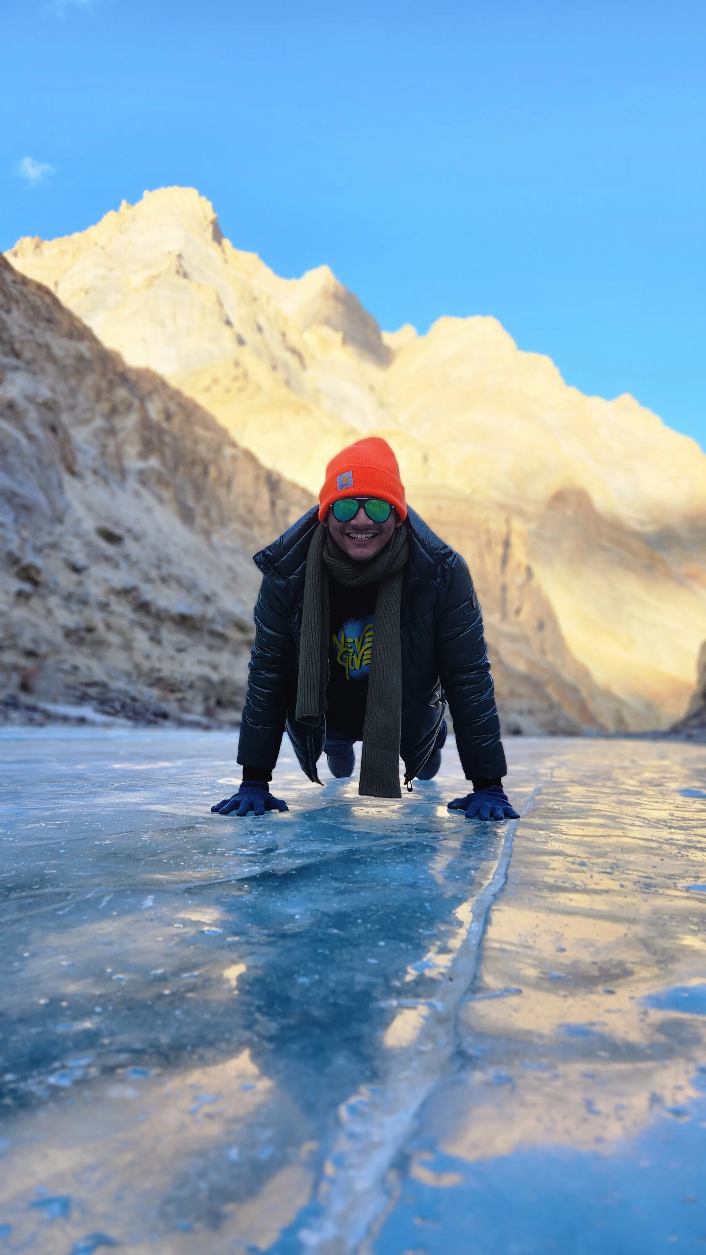 Camp 2 at Chadar Frozen River Trek
