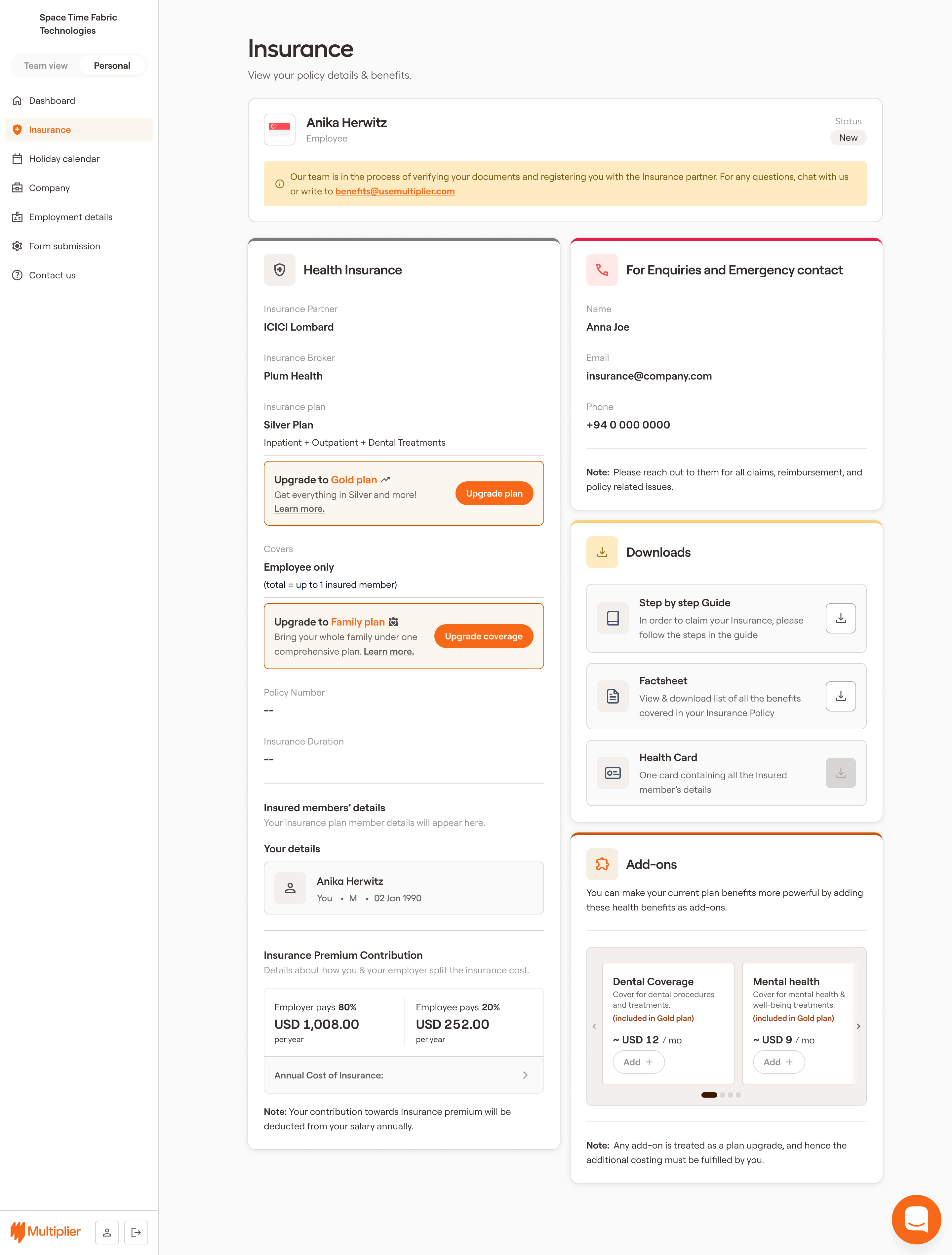 Upgrade Coverage & Plan Banners