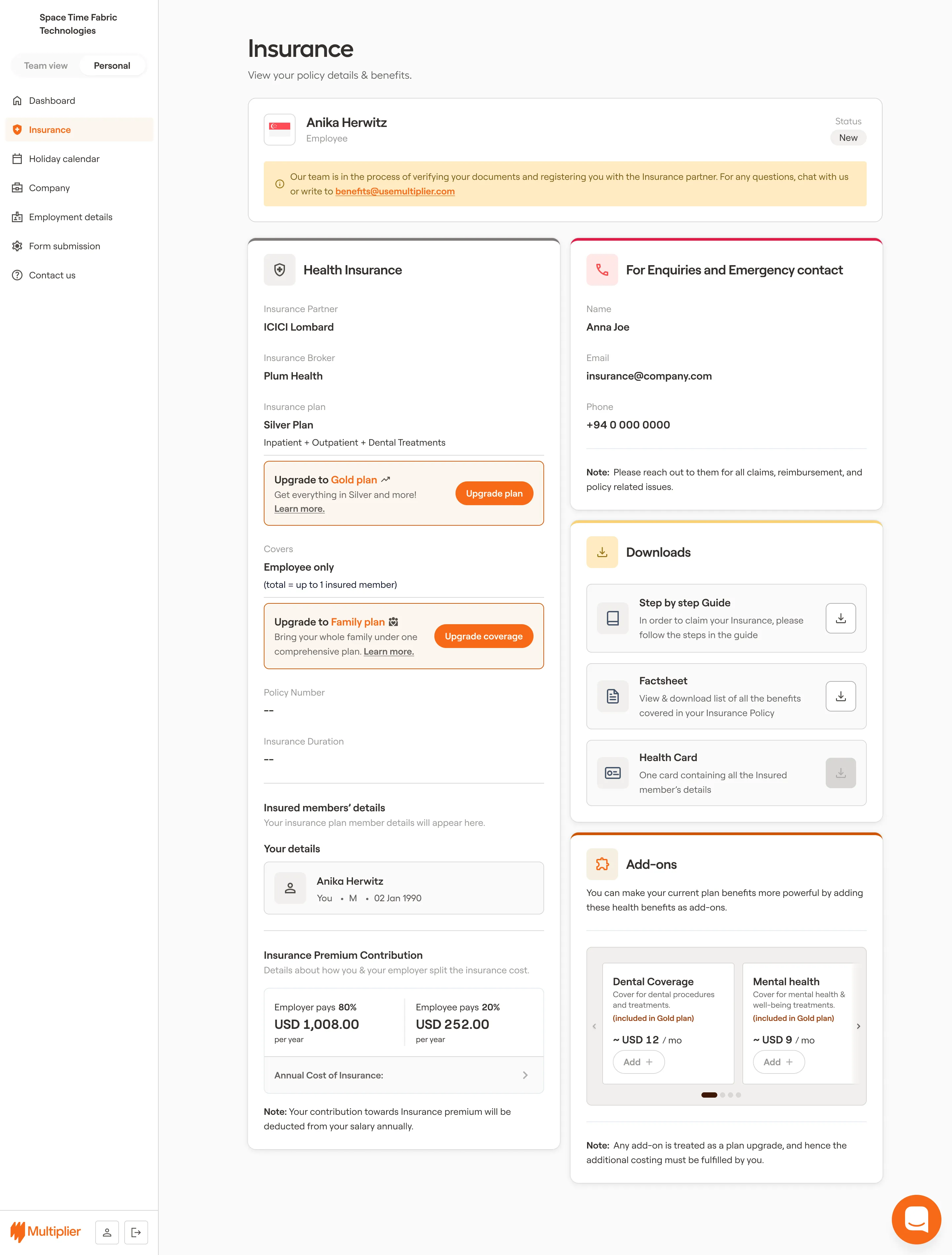 Upgrade Coverage & Plan Banners