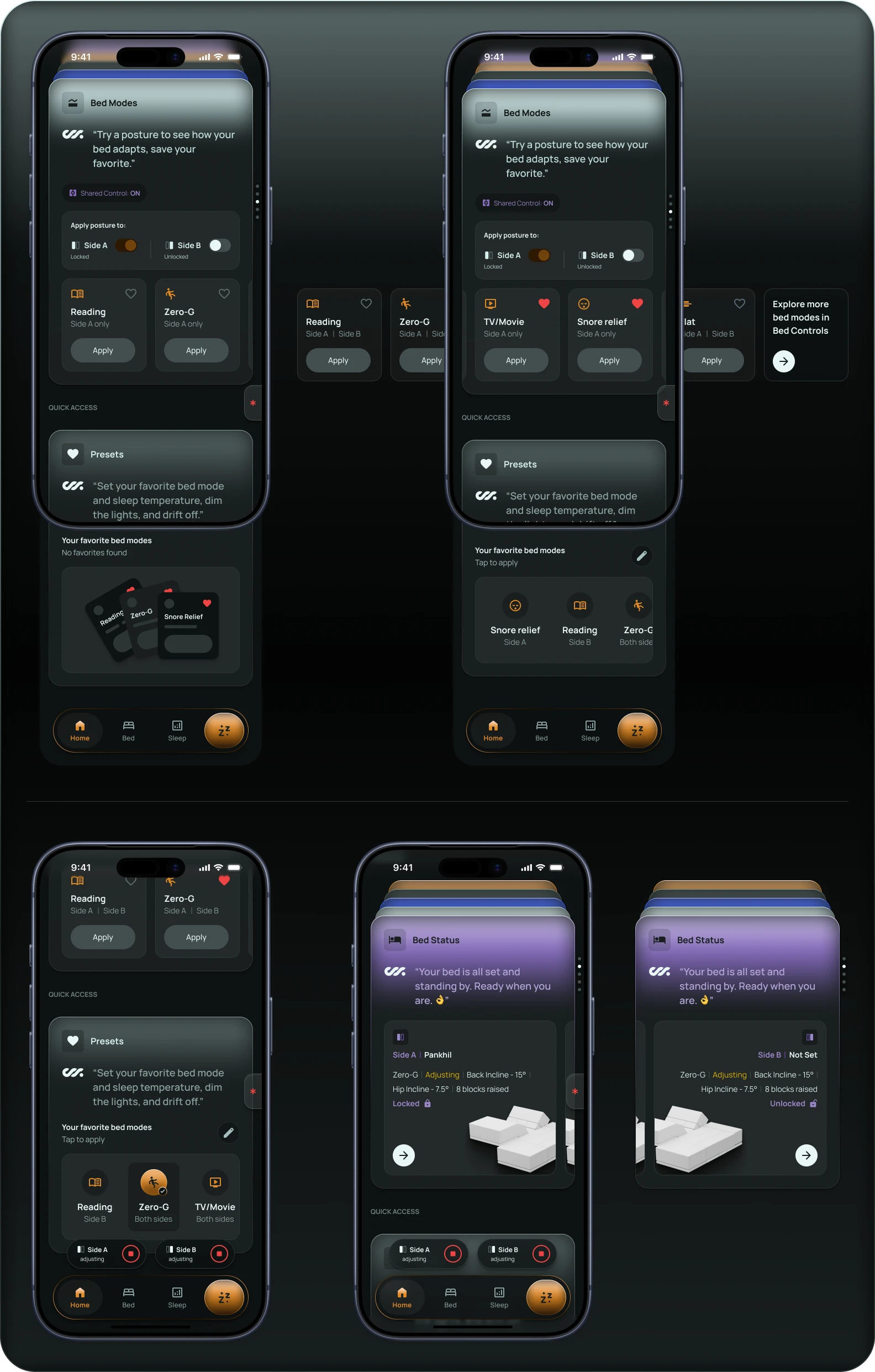 Bed Modes and Presets