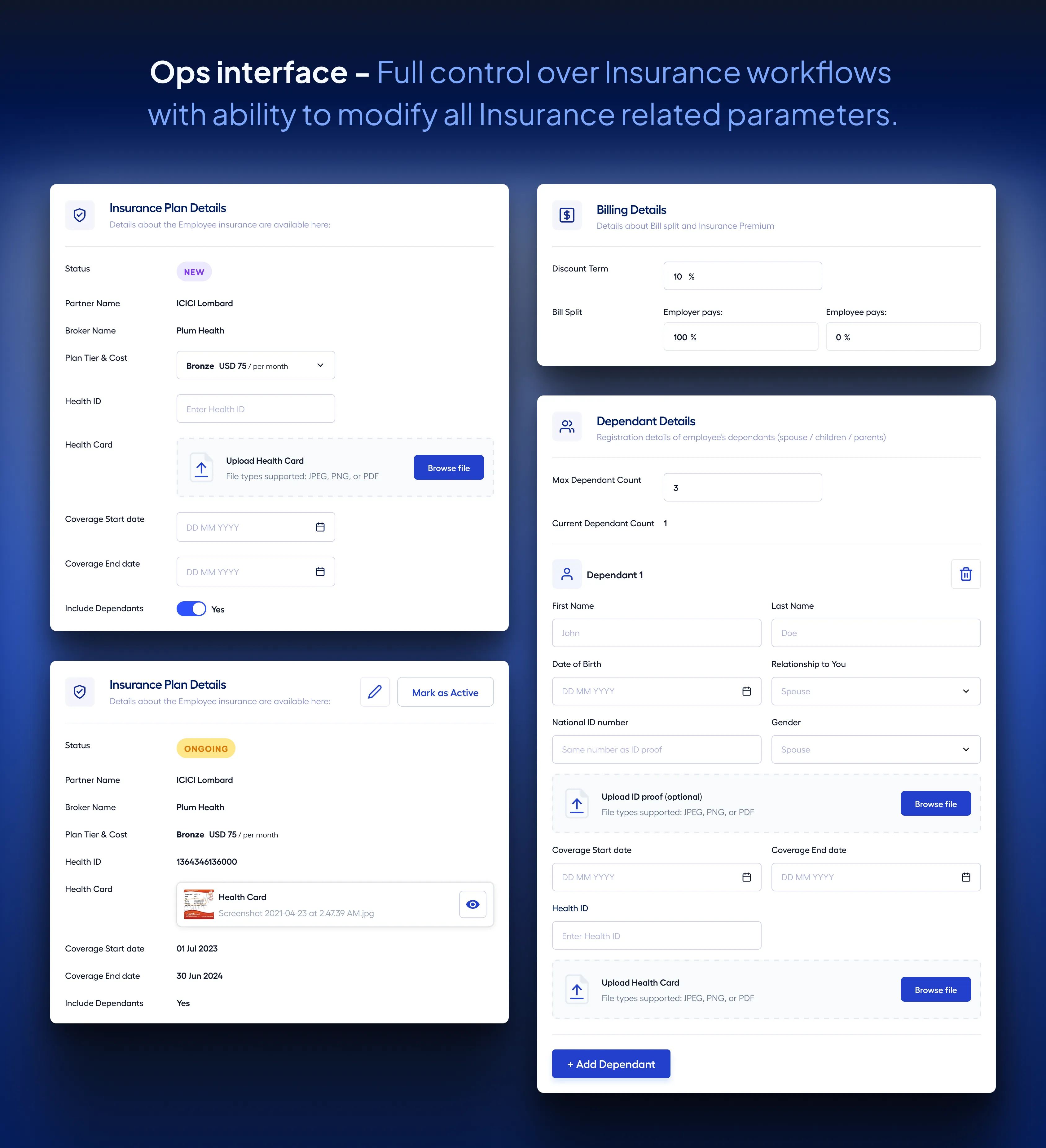 Operations Interface updates