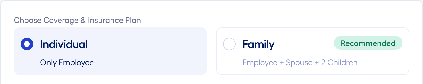 Limited Coverage Flexibility