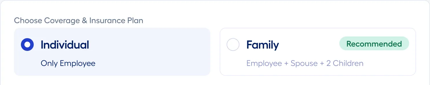 Limited Coverage Flexibility