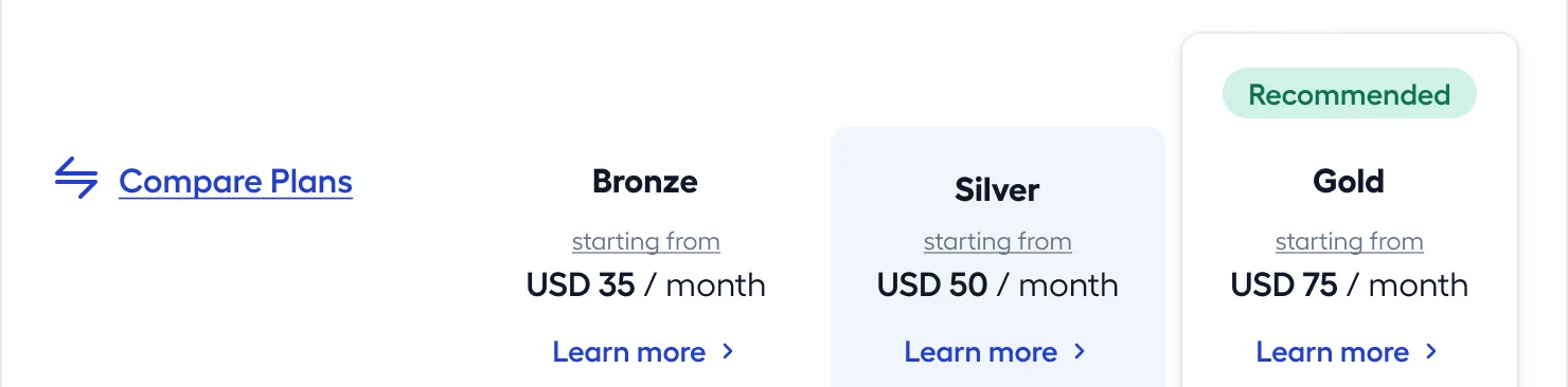 Limited Insurance Tiers