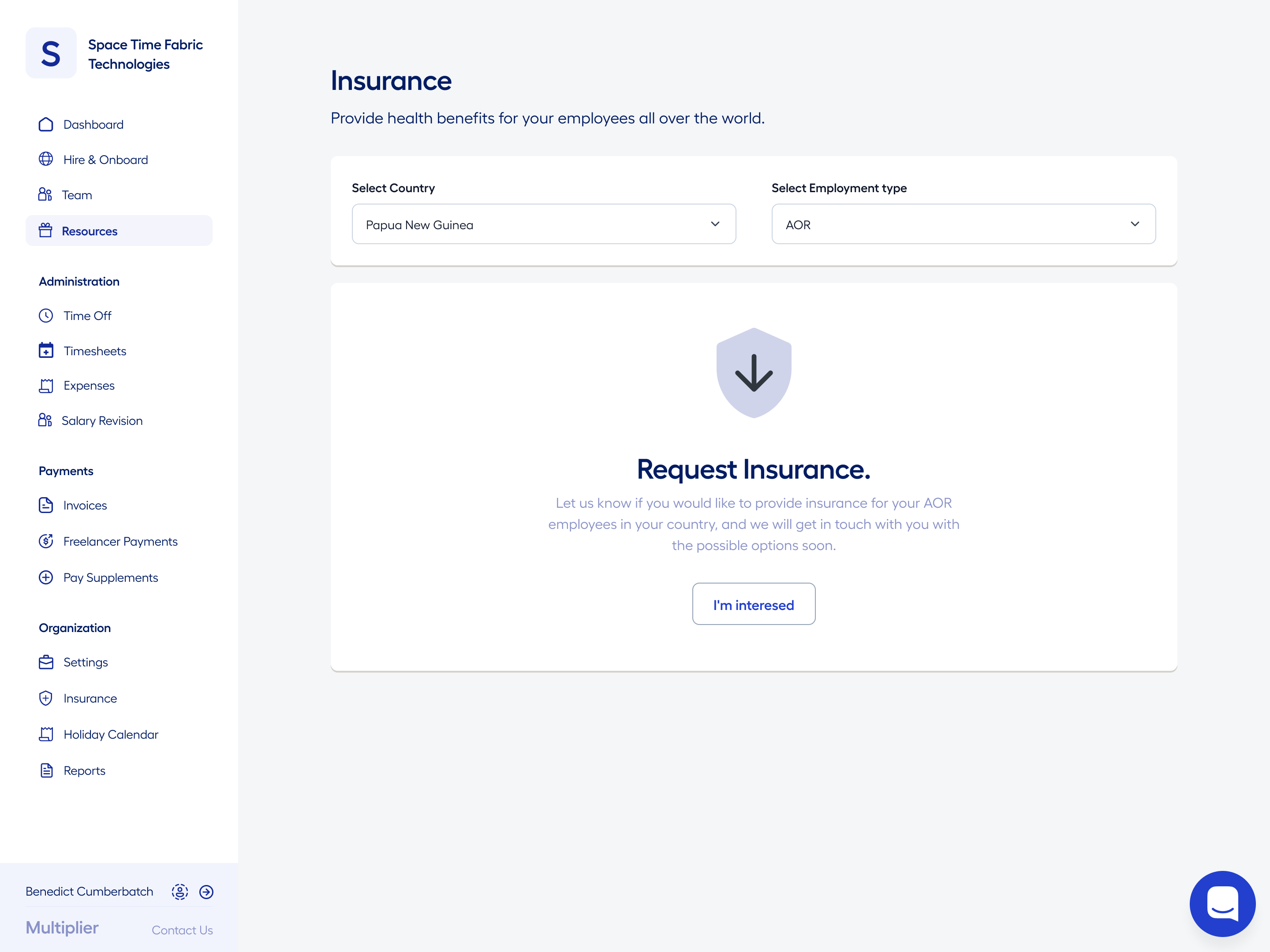 Request Insurance
