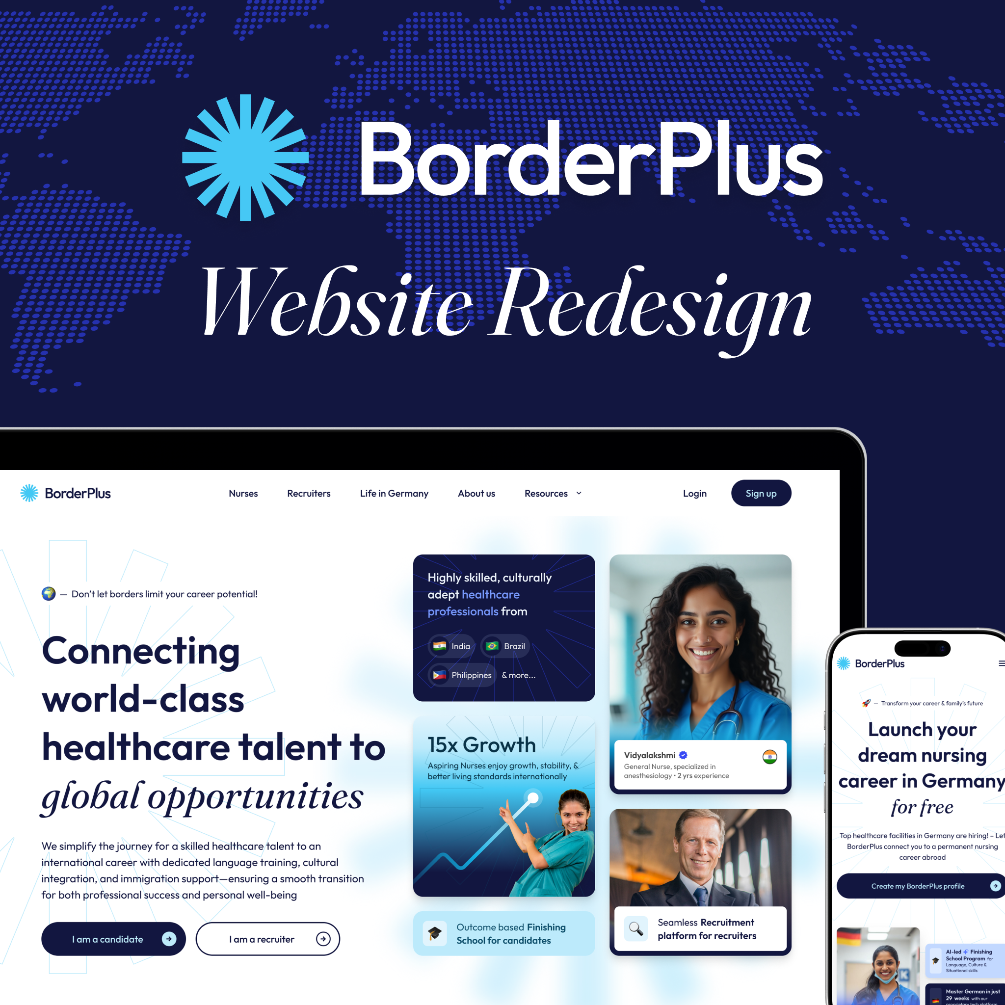 BorderPlus website redesign