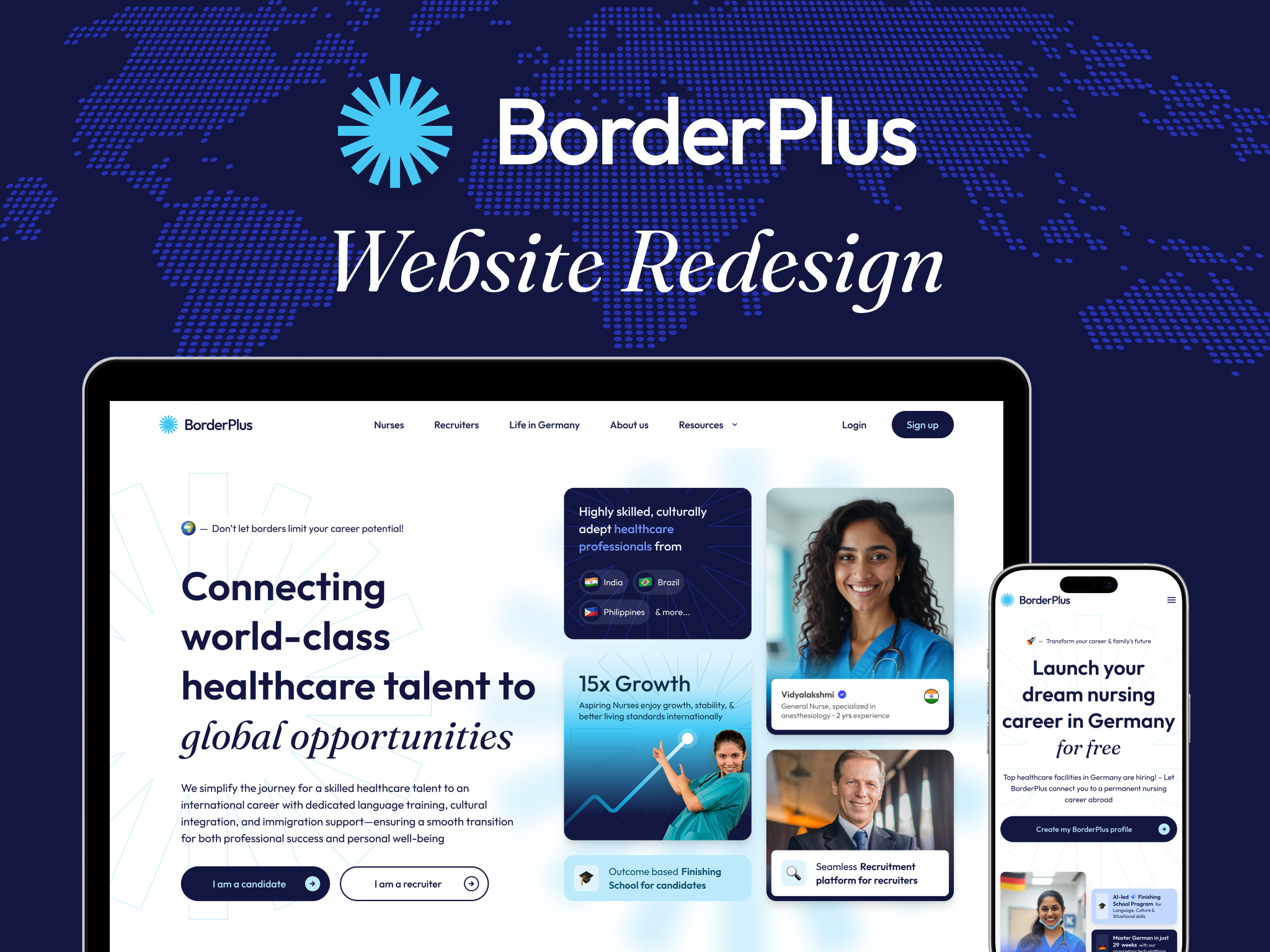 BorderPlus website redesign