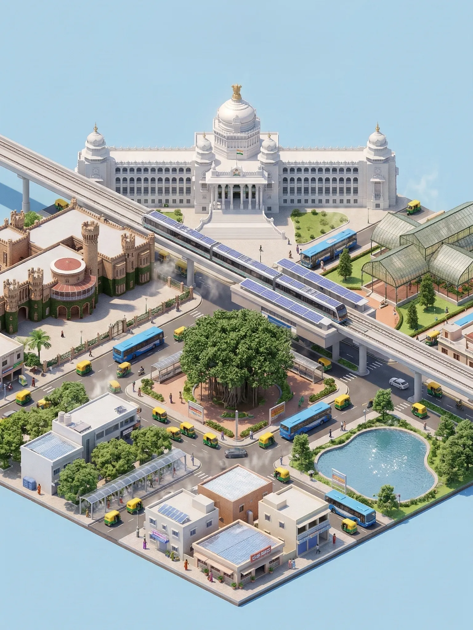 Bengaluru Miniature City Block