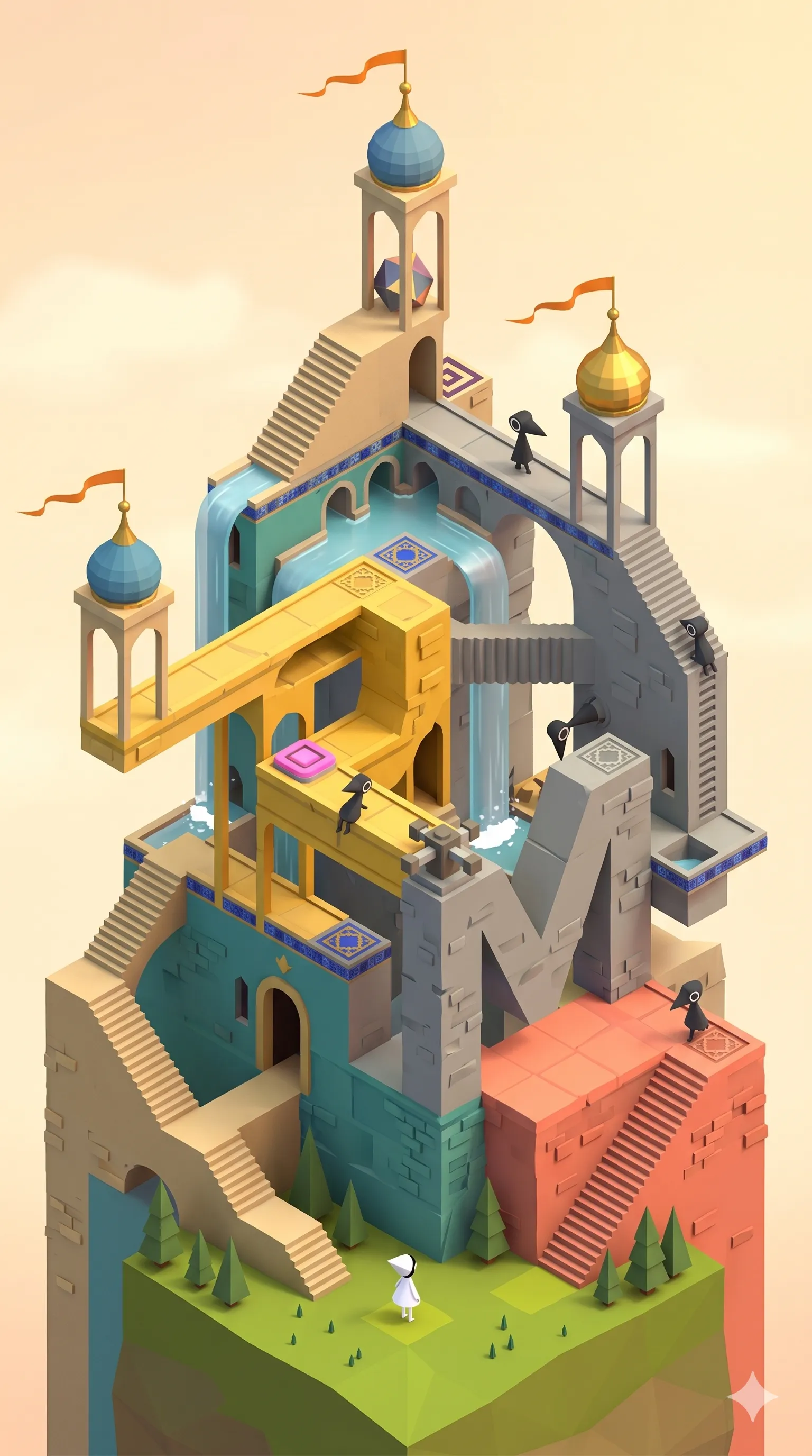 Monument Valley-Style Initials