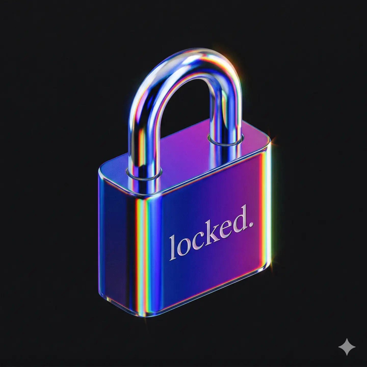 Holographic effect Padlock